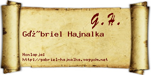 Gábriel Hajnalka névjegykártya